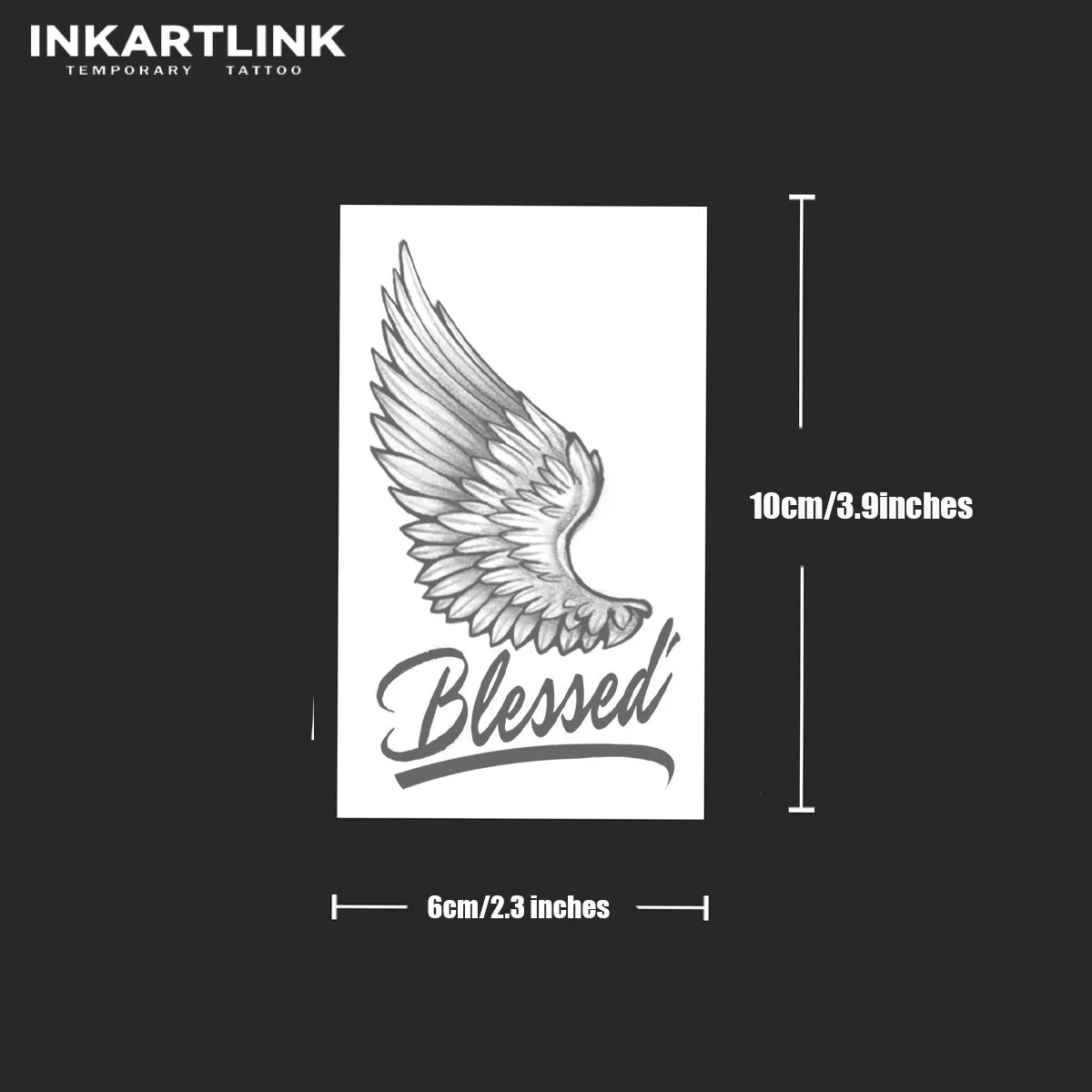 Wing Temporary Tattoo,Lasts To 15 Days New Technology Magic Waterproof Semi Permanent Sticker. 4