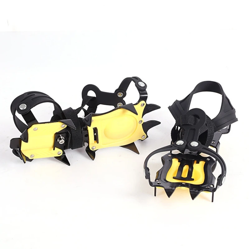 

10 Studs Anti-Slip Ice Grips Shoe Cover Climbing Gripper Shoe Covers Spike Cleats Stainless Steel Snow Skid Shoe Cover Crampons