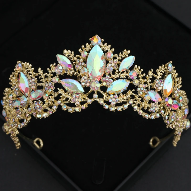 Rhinestone Crown Tiara Party Princess Tiaras And Crowns Bridal Wedding Hair Accessories Jewelry Headpiece Crown Gifts