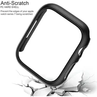 Housse pour boîtier de montre Apple 45mm 41mm 44mm 40mm 42mm 38mm 46 49mm, accessoires PC protecteur pare-chocs iWatch série 8 7 SE 6 5 4 3 9 2