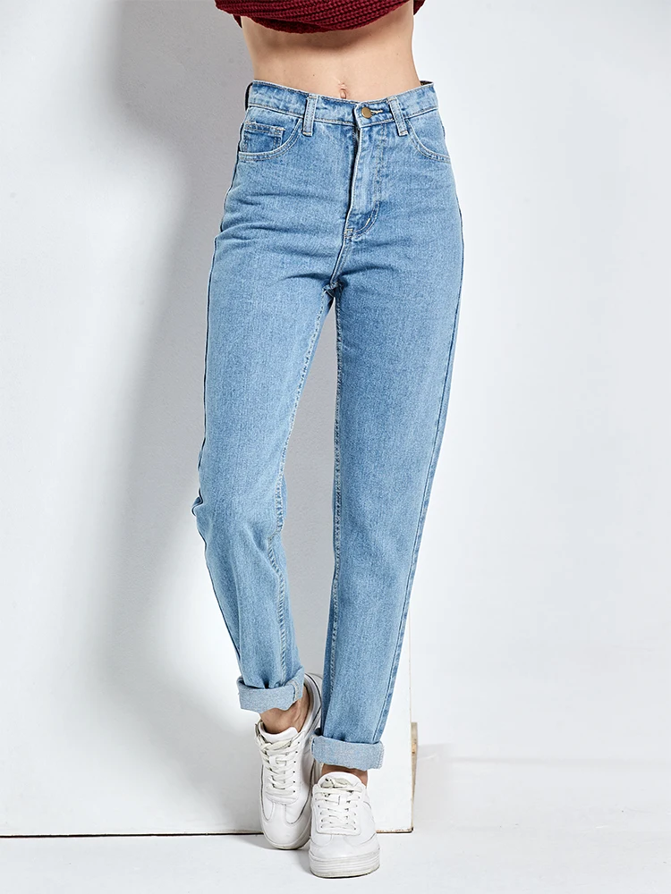 

Vintage High Waist Jeans Woman Boyfriends Women's Jeans Full Length Mom Jeans Cowboy Denim Pants Harem Pants Fashion Trousers