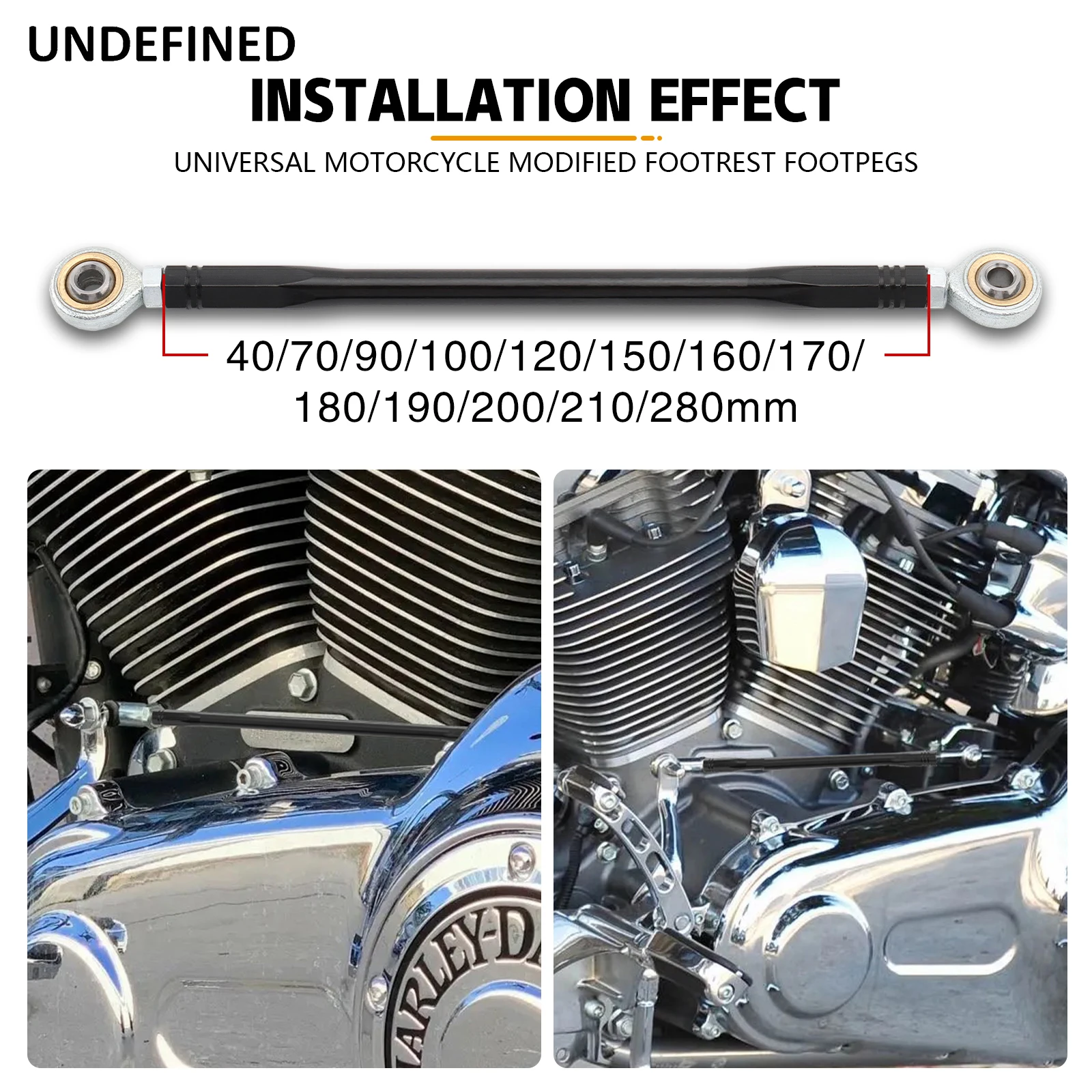 

CNC Aluminum Motorcycle Footrest Foot Pegs Rearset Gear Shift Shifter Rod 40 70 90 100 120 150 160 170 180 190 200 210 280mm