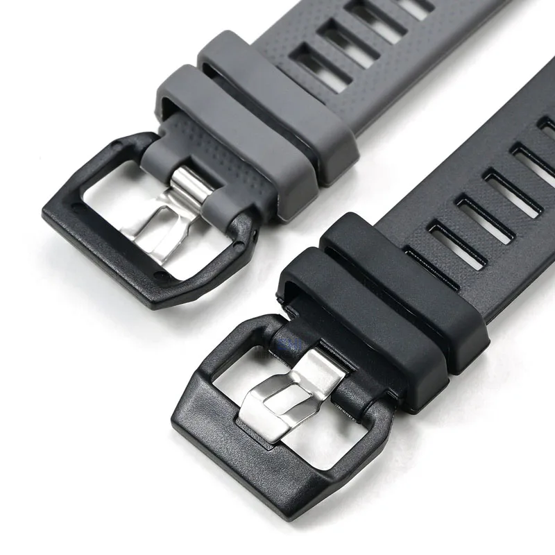 Waterproof Black Silicone Sports WatchBand Bracelet