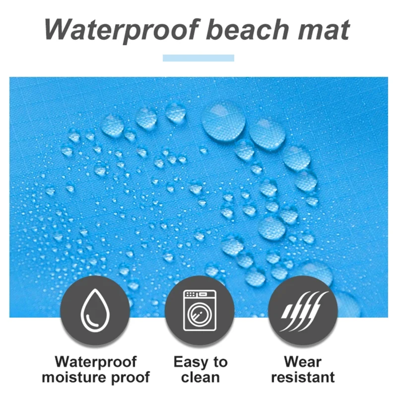 Extra Large Waterproof Outdoor Beach and Camping Mat - Folding Sand-Free Portable Picnic Blanket