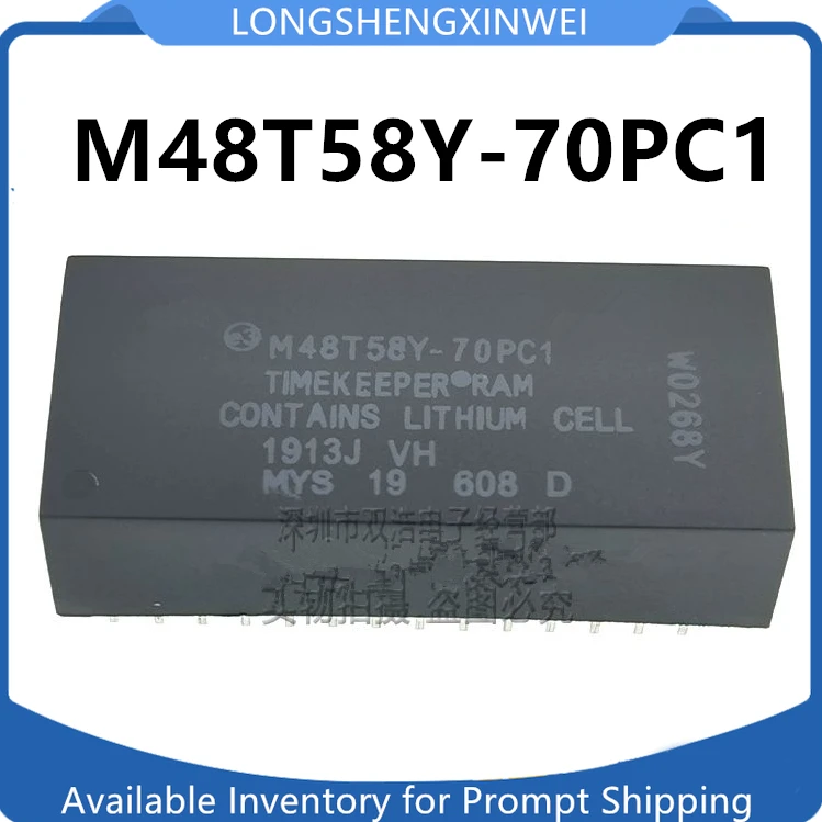 NOS Integrated Circuit For Electronics Brand New M48T58Y-70PC1 Timekeeper SRAM Chip - NVRAM Memory Module Replacement T48g Yealink - Foto 7