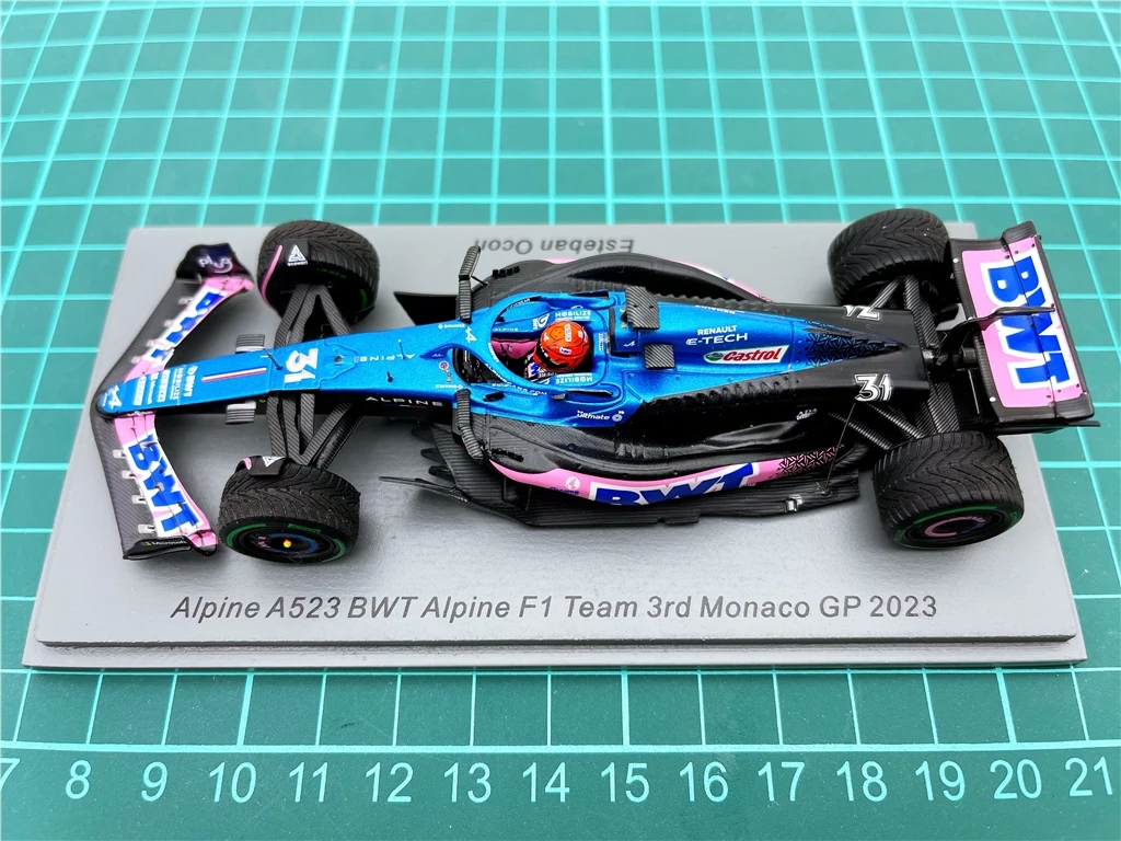 

SPARK 1:43 F1 A523 Ocon 2023 Monaco Simulation Limited Edition Resin Metal Static Car Model Toy Gift