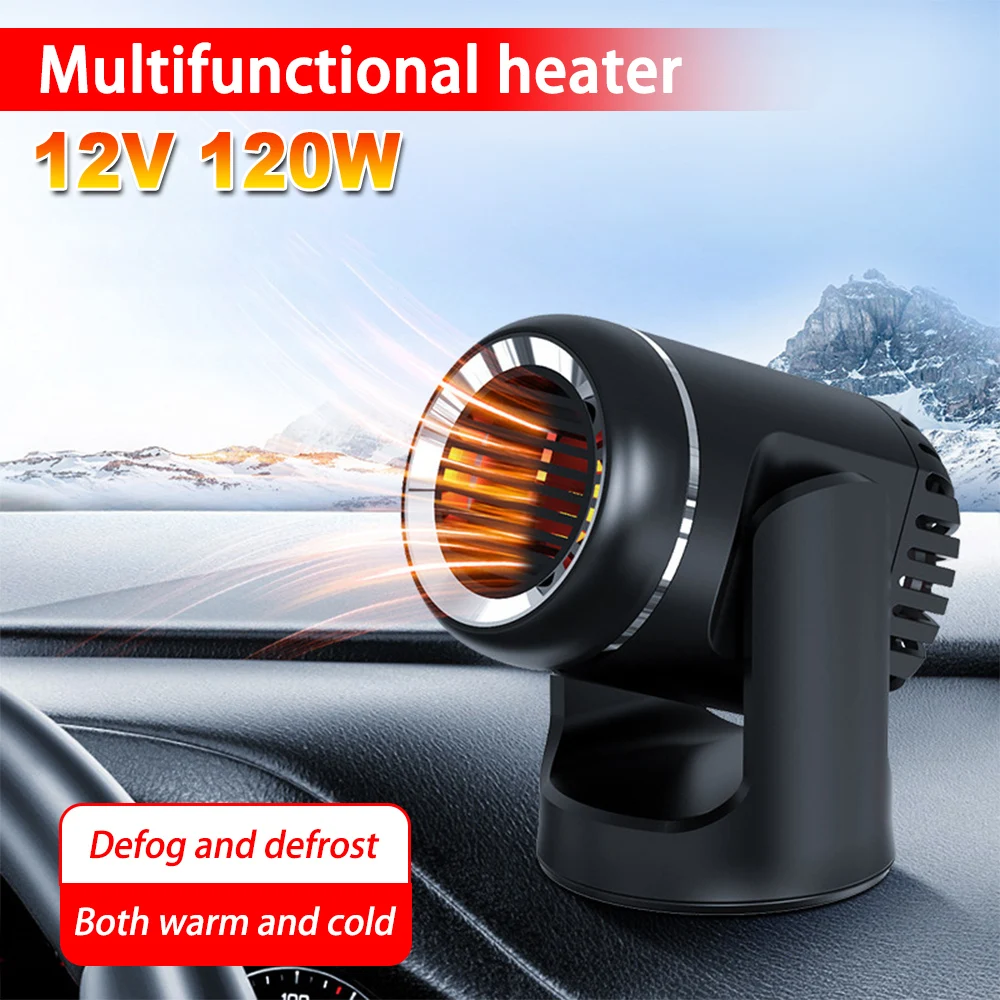 

12V 130W Car Fan Heater Portable 360 Degree Rotation Defogger Defrost Windshield Demister Warm Heater Auto Heating Kits