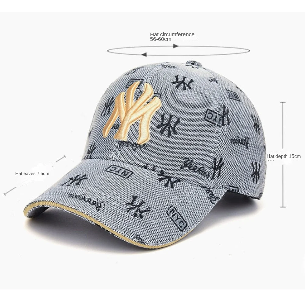 Baseball cap trendy adjustable anti-uv anti-sun embroidery golf four seasons