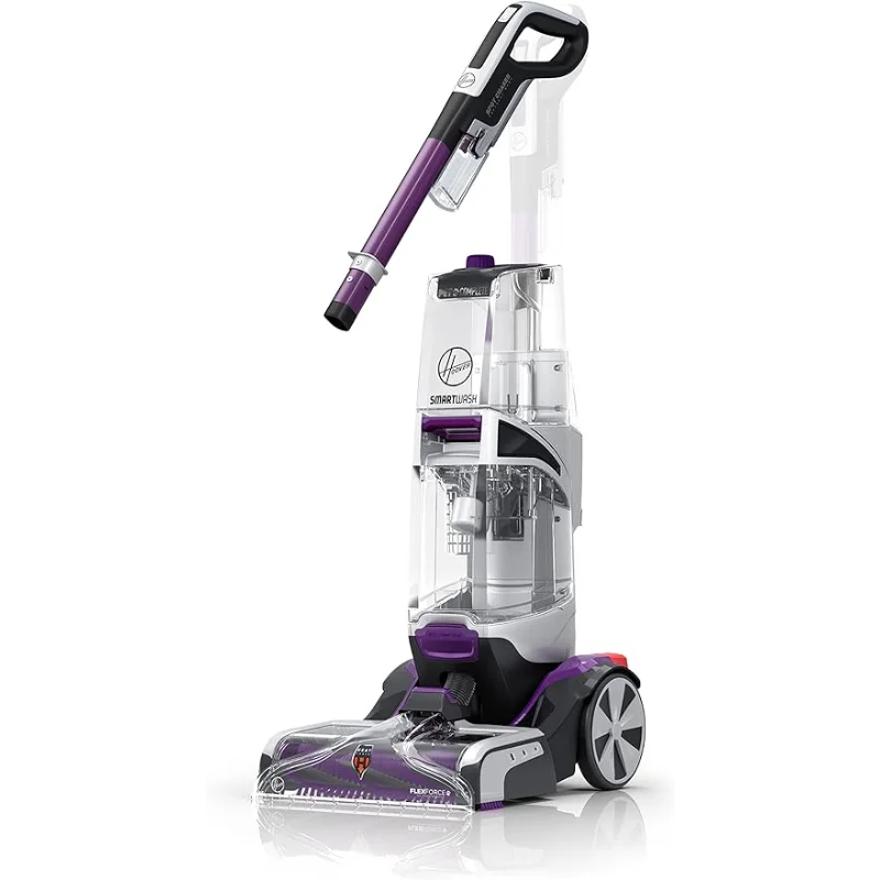 

Автоматический очиститель ковров Hoover SmartWash для домашних животных с палочкой для удаления пятен и пятен, машинка для мытья домашних животных, FH53000PC, фиолетовый
