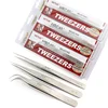 1pc VETUS SP Series Eyelash Tweezers Stainless Steel High Precision Accuracy Antistatic Tweezer With Security Labe Watch Tweezer 1