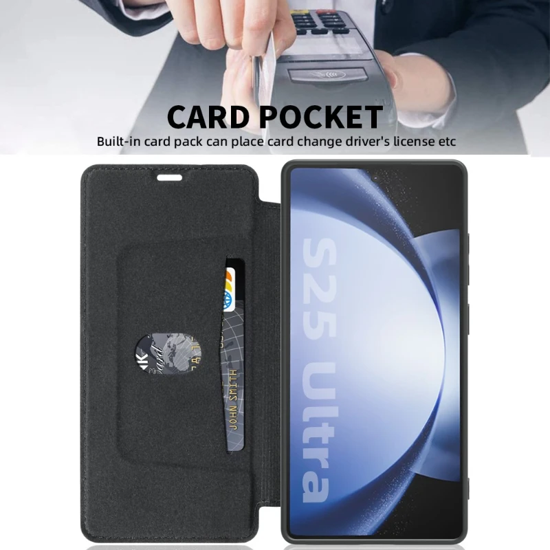 Premium Soft Silicone Flip Wallet Phone Case with Card Holder Slots