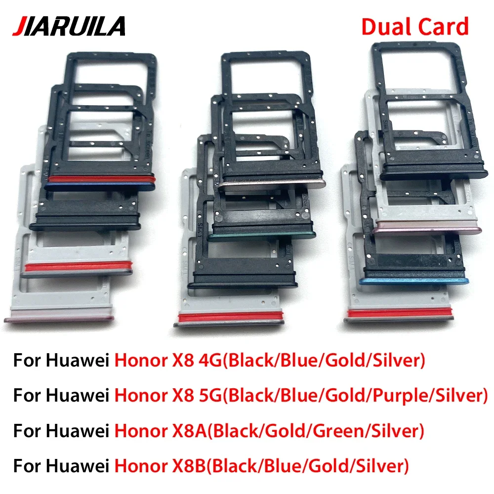 Huawei Honor X8 4G 5G X8A X8B SIM 카드 트레이 슬롯 홀더 교체 부품과 호환 가능