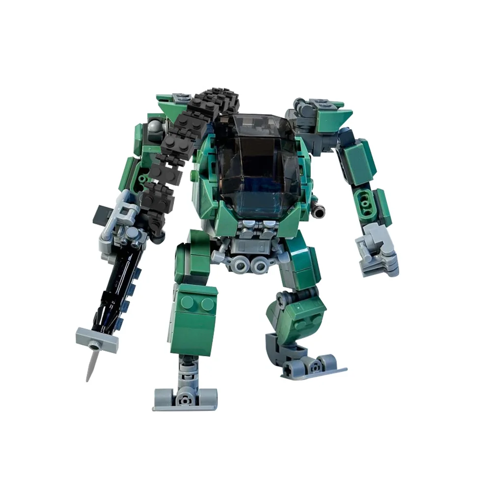 MOC Avatars AMP Mecha Model Building Blocks Movie Combat Activity Figure Green Robot DIY Design Assembling Bricks Toy Gift 3