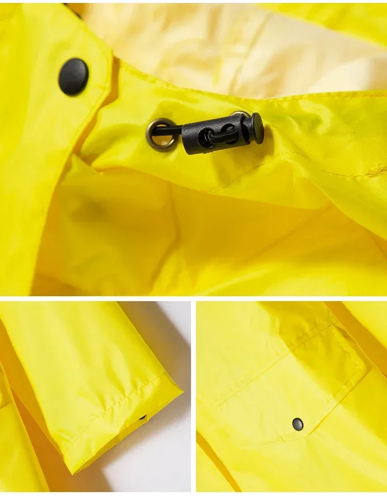 

Waterproof New Hood Hiking Thin 2021 Raincoat Women Jacket Rain Stylish Yellow Outdoor With