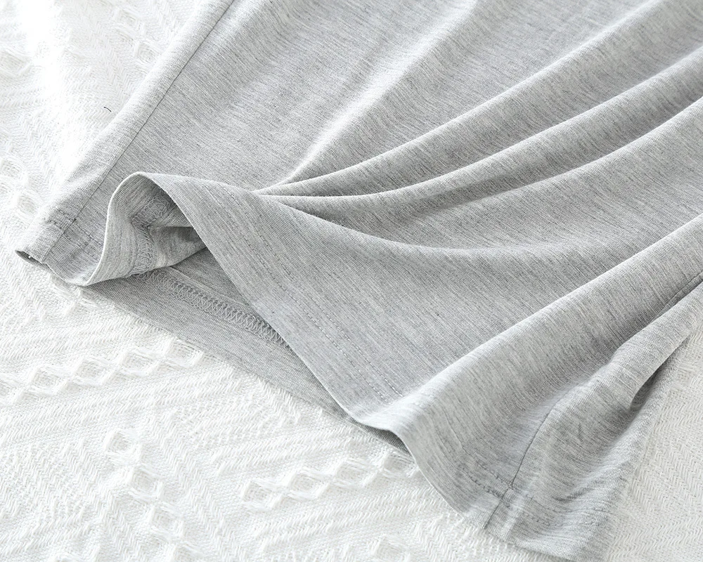 Modal Damen-Pyjama, lässiges Schlafanzug-Set mit Brustpolster, Kurzarm-Cropped-Hose, Loungewear für Zuhause, Pyjama Femme – Detail 10
