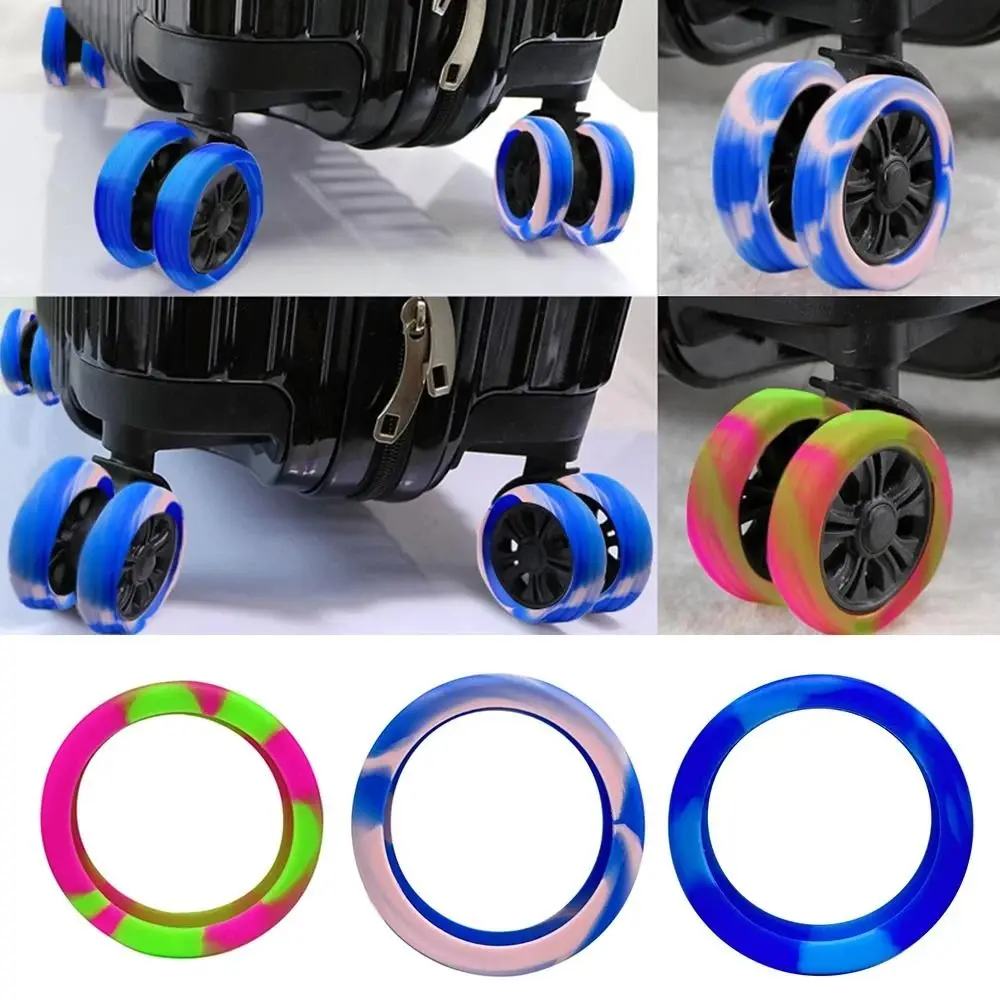 

8Pcs Waterproof Silicone Wheel Protection Cover Shock Absorbing Heavy Duty Silent Caster Sleeve Reduce Noise Thicken Tread