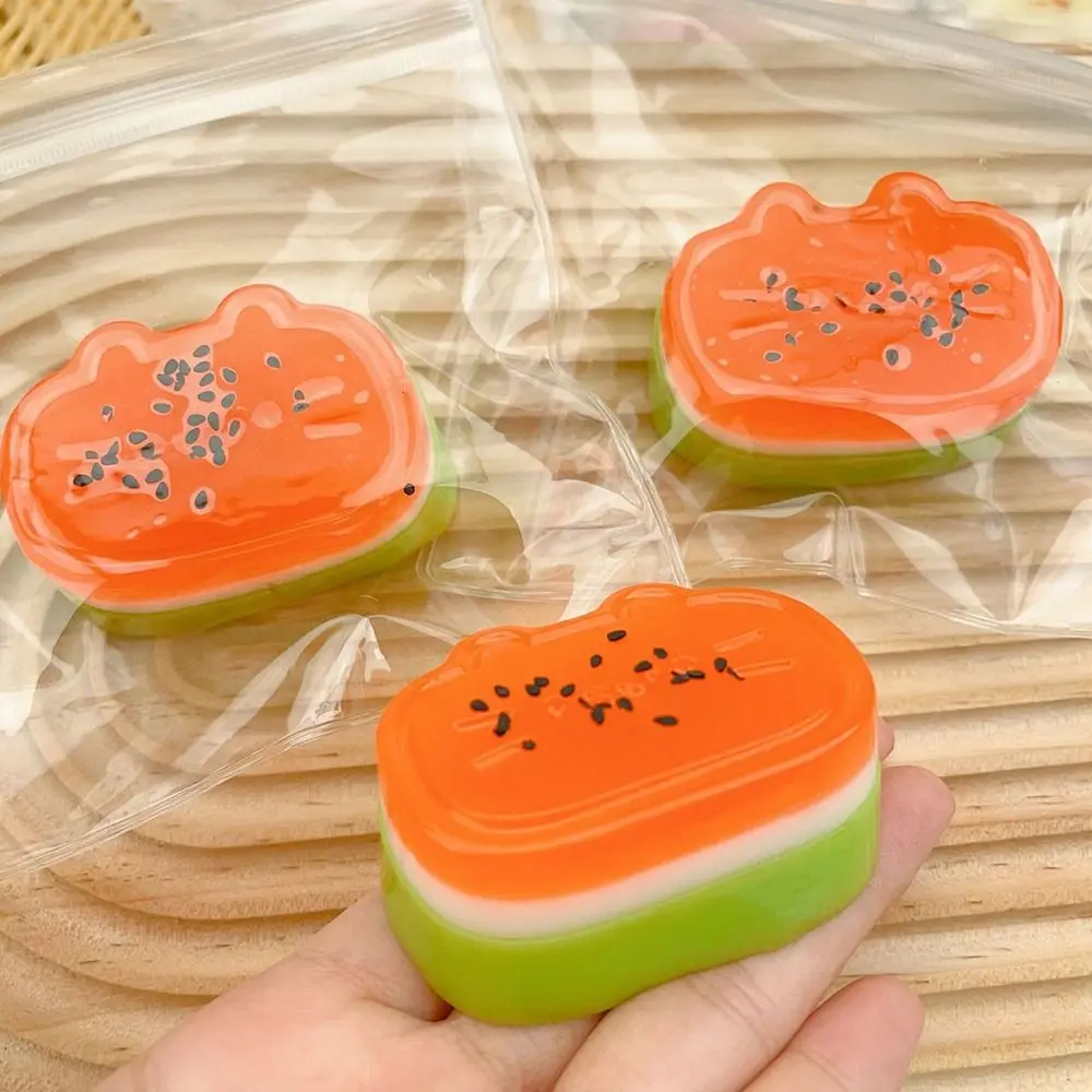 Cat Paw Squeeze Toy Squishy Toys Anti Stress Toy Release Pressure Toy Decompression Toy Stress Relieving Toy Fidget Toys Sensory Toys Squishy Squeeze Toy Cat Paw Simulated Watermelon Pinch Toy