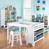 Kids' Art Table and Chair Set - Creamy White: Wooden Kids Play Table for Arts and Crafts| Coloring Desk ,Kids Activity Table 1