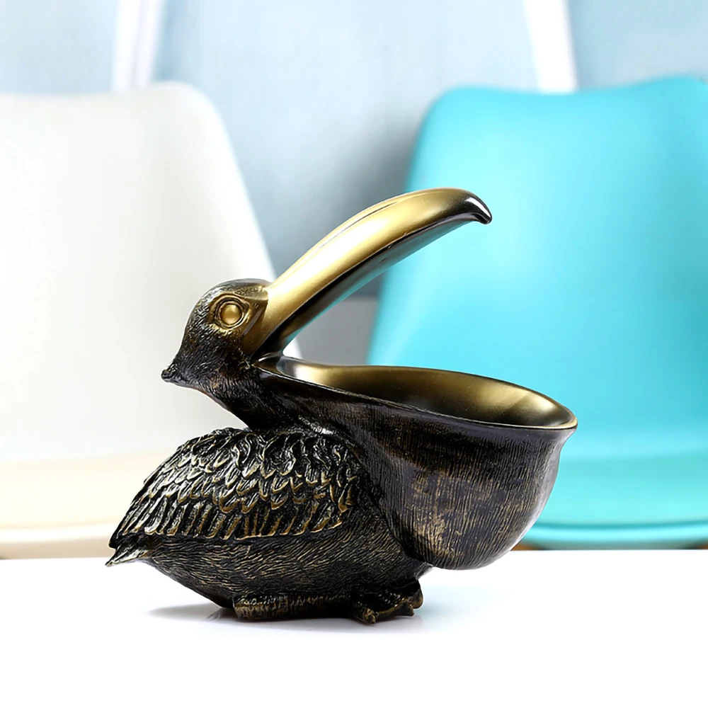 

Nordic Big Mouth Animal Bird Figurine For Home Ornaments Creative Simulation Resin Toucan Storage Box Room Decorative Sculpture