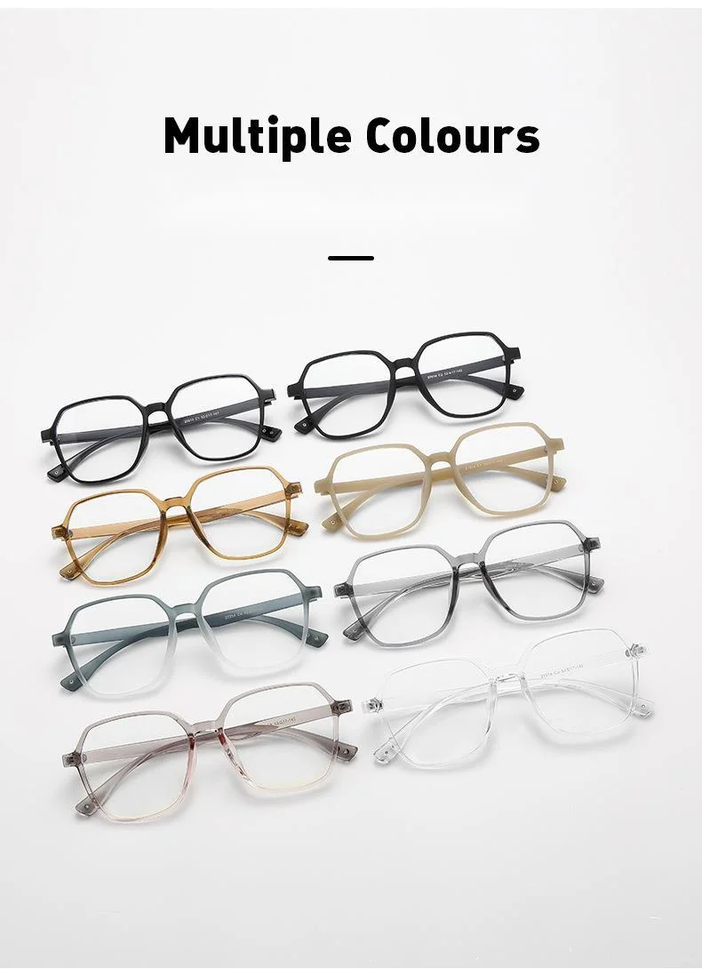 2023 New TR Personalized Anti Blue Light Flat Mirror for Men and Women Fashion Internet Celebrity Naked Myopia Lens_voghion.com