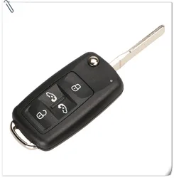 Enhanced Folding Remote Car Key Shell Flip Fob with Button Options (4 Buttons A)