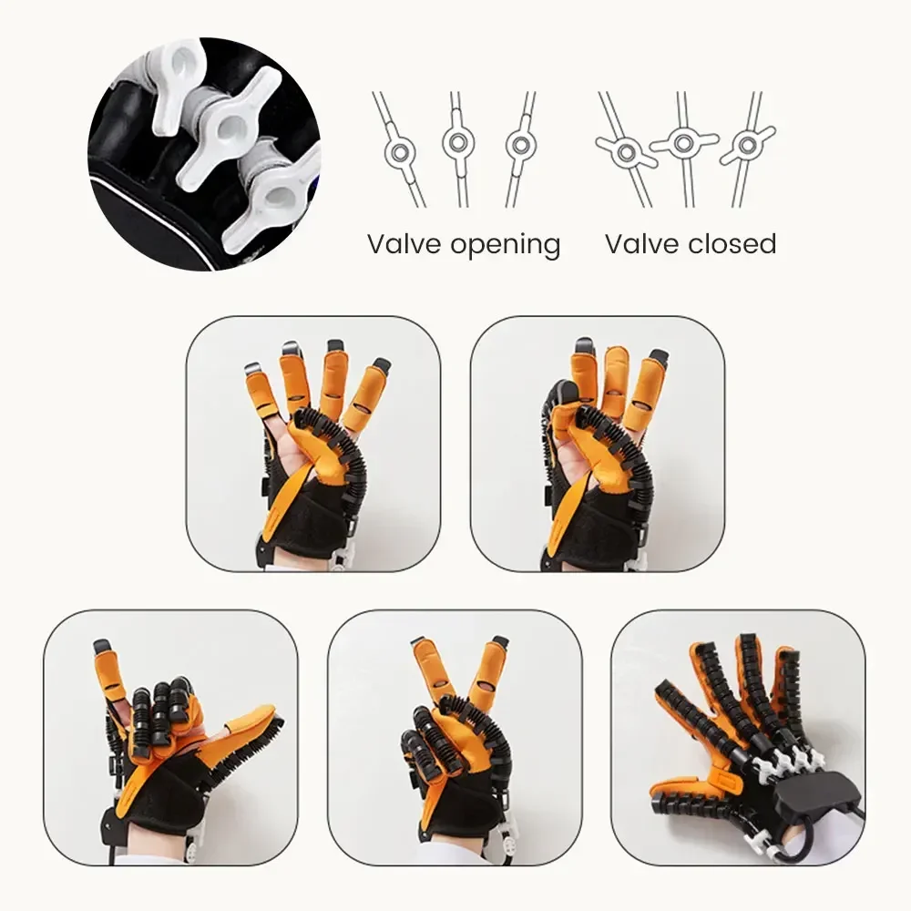 Electric Rehabilitation Robot Gloves Stroke Hand Function Recover Device Hemiplegia Cerebral Infarction Training Finger Exercise