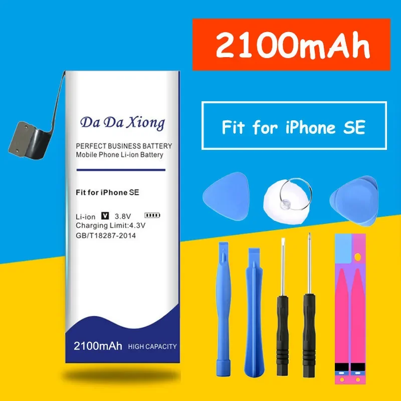 

DaDaXiong 2100mAh Battery For iPhone SE Phone Replacement +Free Tools