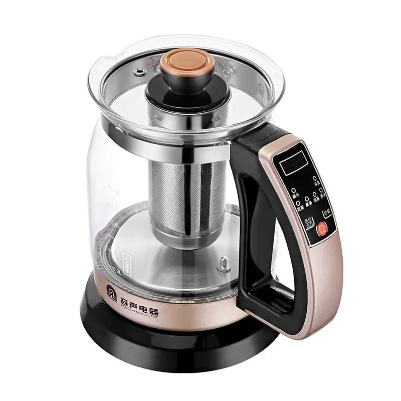 220V 1.2L LCD display electric kettle glass teapot multifunction health preserving pot