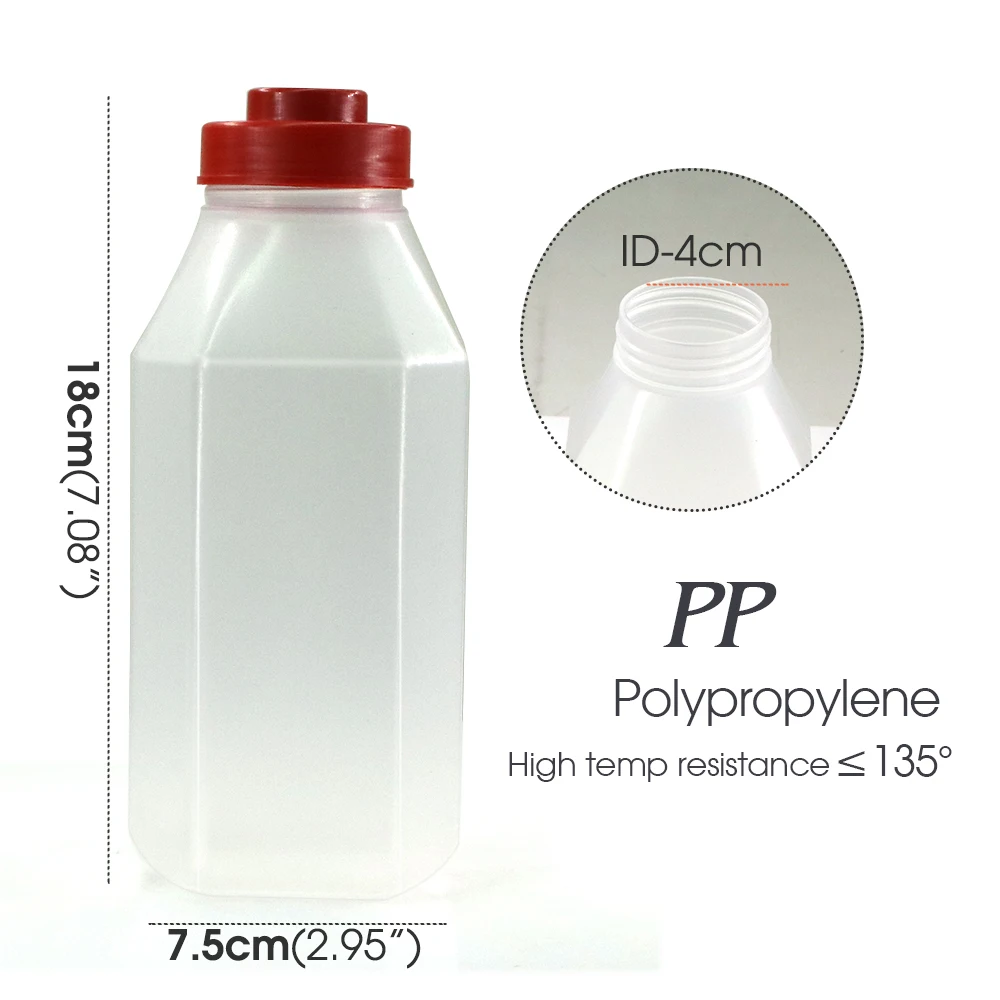 750ML High Temperature Resistance PP Plastic Bottle Breathable Lid for Farm Garden Mushrooms Culture Edible Fungus Cultivation