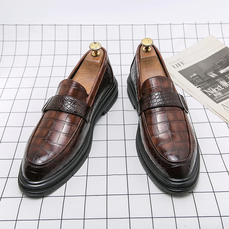 

Men's Genuine Leathe Oxford Comfortable Dress Shoes Originals Lace Up Formal Business Casual Daily Derby Shoes for Male