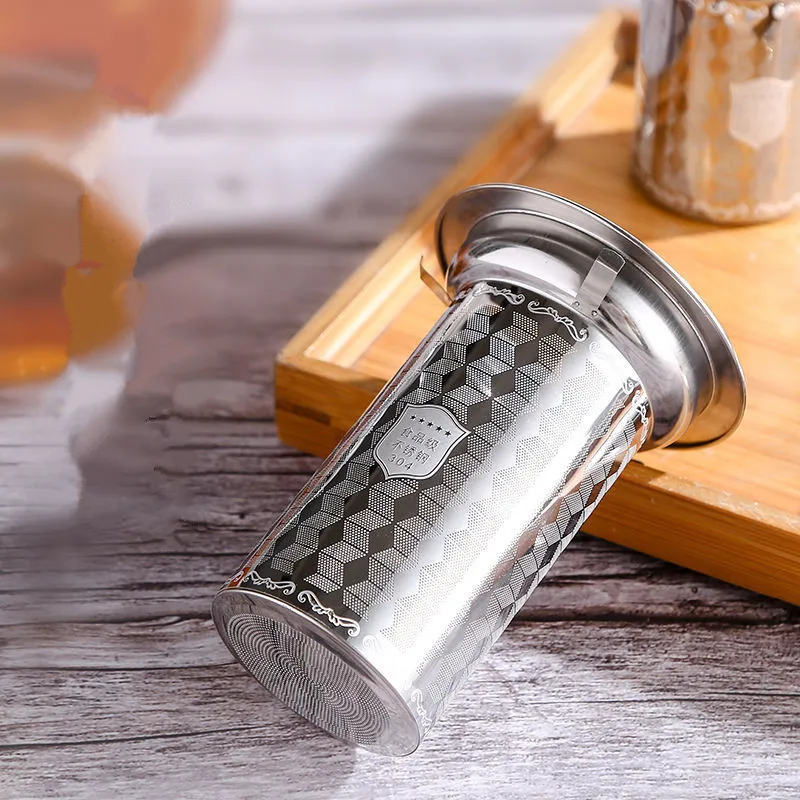 Tea Infuser Tea Strainer Tea Filter Stainless Steel Cylindrical Tea Infuser for Teapots Mugs Fine Mesh Tea Leaves Spice Strainer Diffuser Filter Kitchen Accessories