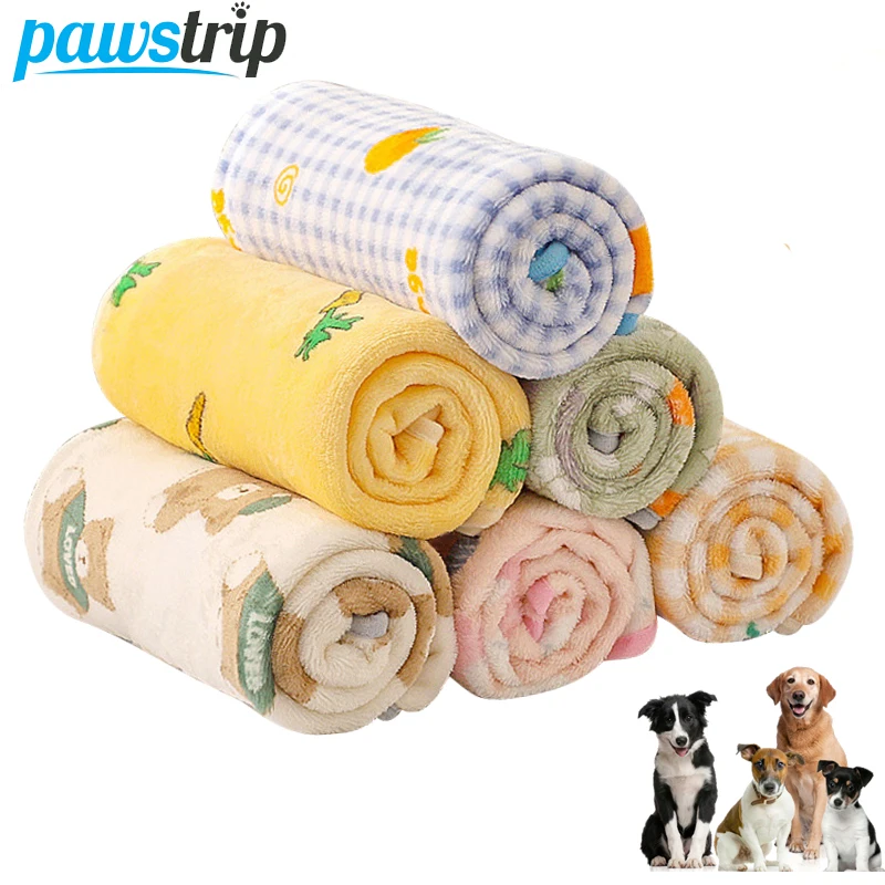 Thickened Pet Dog Blanket Warm Pet Bed Sheet for Dogs Cats Fluffy Dog
