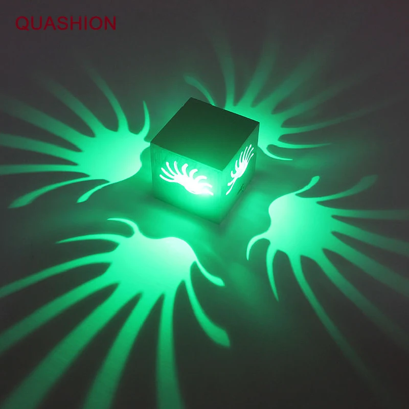 Led wall light morden 3W AC85-265V surface mounted Aluminum project light fixture wall sconce bathroom KTV BAR decoration