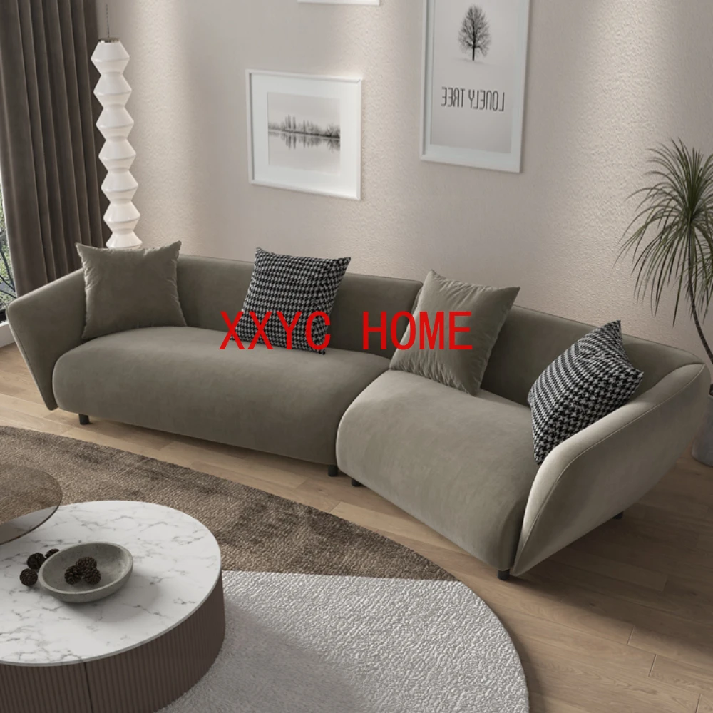 

Итальянский минималистичный тканевый диван, скандинавский минималистичный угловой дугой для гостиной