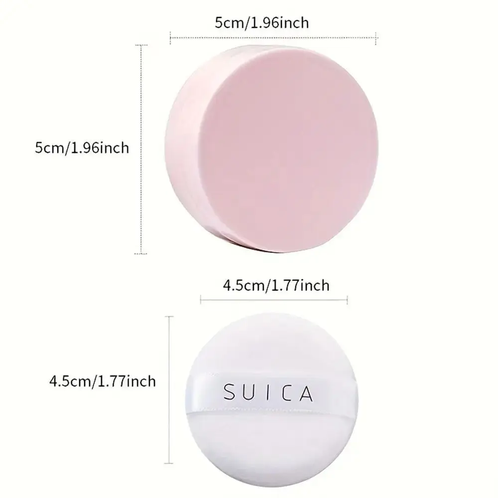 1Pcs 퍼프 파우더 서브 패키지 빈 루스 파우더 용기 (시프터 포함) 마카롱 분산 파우더 박스 화이트 캡 미니 화장품 용기