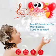 

Baby Bath Toy Automatic Bubble Machine Children Music Water Toy Kids Bathroom Play Game Frog Crabs Toy