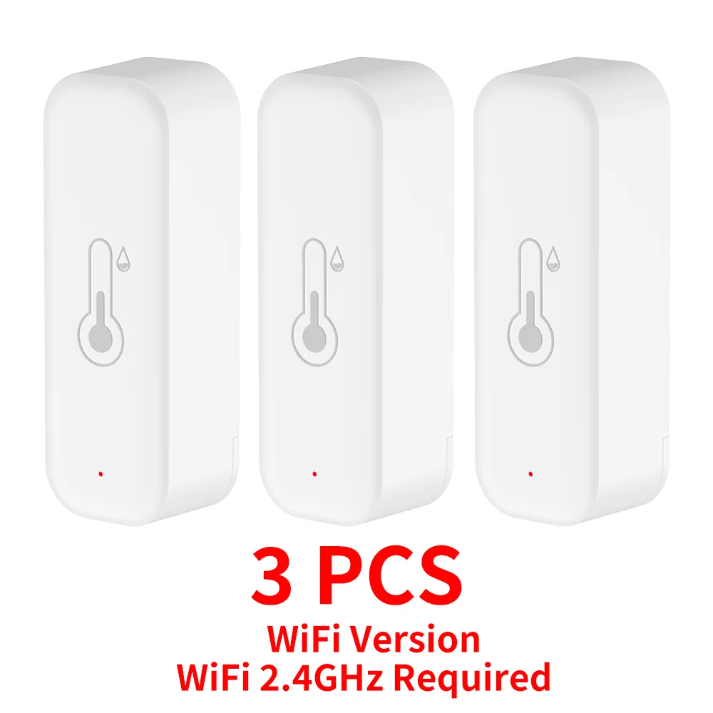 WiFi Smart Home Temperature and Humidity Sensor with App Remote Alarm