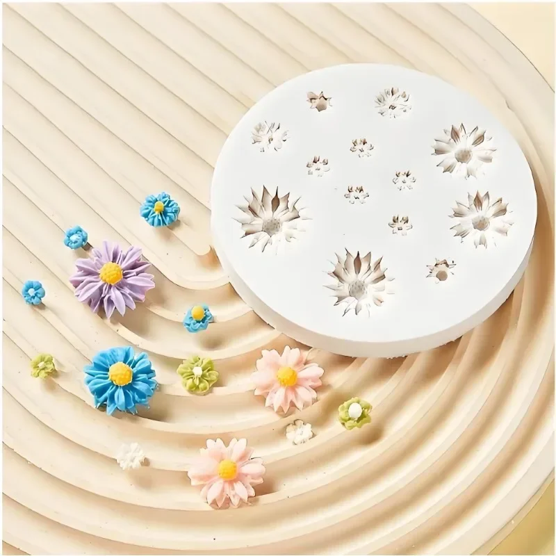 1pc Flower Silicone Mold Bouquet Casting Mold DIY Decoration Chocolate Sugar Resin Candle 3D Mould Crafts Tools