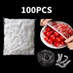 Disposable Elastic Food Covers - Plastic Kitchen Preservation Bags (50/100/500 Pack) (100 PCS)