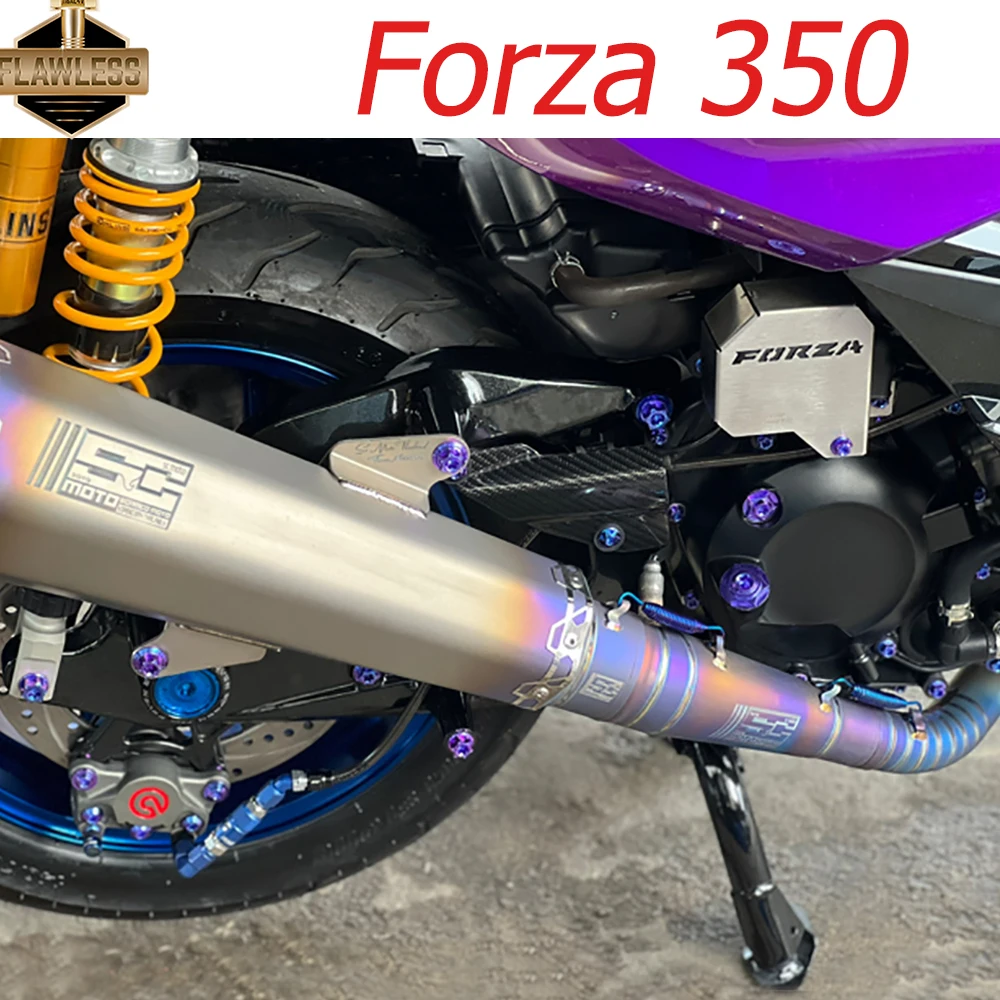 Titanium Brake Clutch Lever Disc Cvt Box Traseiro Swing Braço Tubo de Escape Parafuso para Honda Forza 350 Flawlesti-gr5