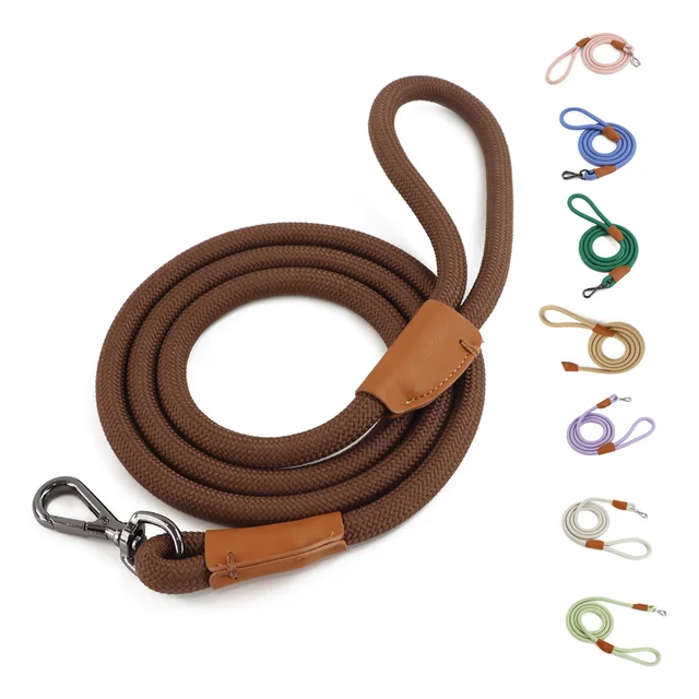 1.5M/2.1M Medium Big Dog Leash Adjustable Slide Fastener Buckle Easy and Convenient Nylon P Type Training Leash for Large Dogs 3