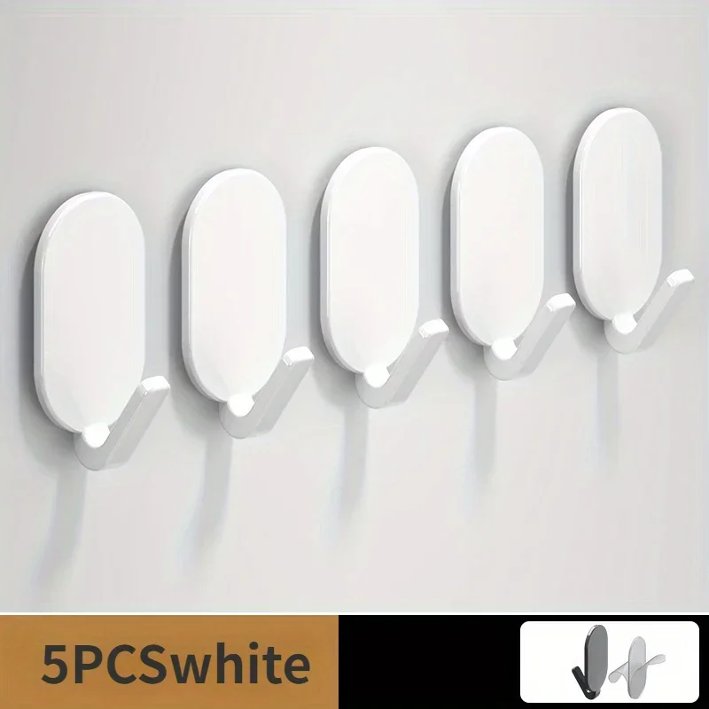 Multifunctional Hooks Self Adhesive Wall Hooks Self Adhesive Hooks Kitchen Hook Home Storage Accessories 5pcs Self-adhesive Hooks