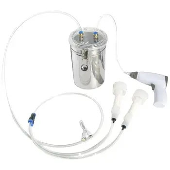 N85R-Effort-Saving 2L Electric Sheep Milking Machine Kit Portable Milker With Double Head Transparent Lid For Farm Use
