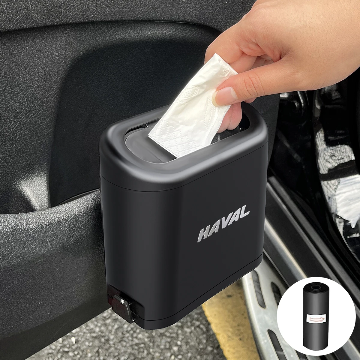 Portable Car Trash Can Hanging Vehicle Garbage With Lid Multifunctional for Haval Great Wall Cuv H3 H5 H2 H1 H6 H8 H9 Wingle