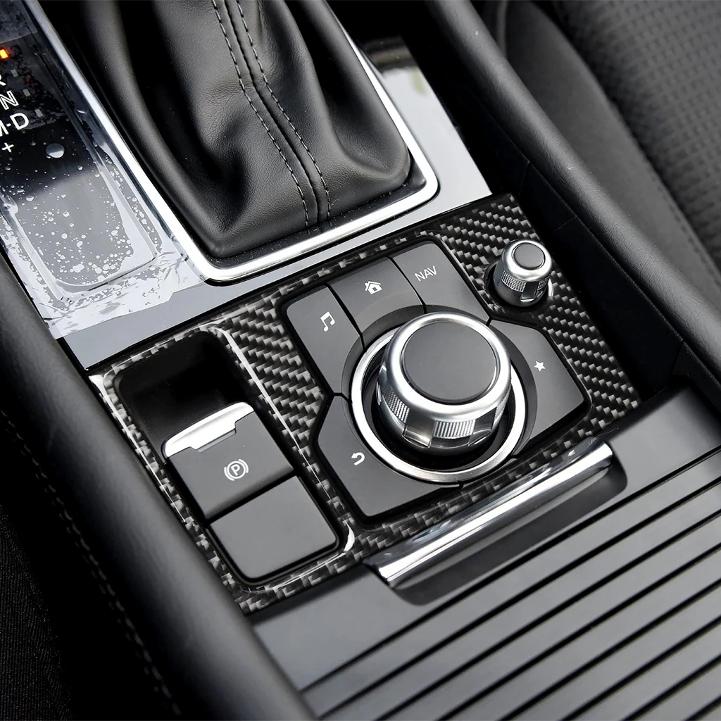 Carbon Fibre Interior Console Decorative Sticker