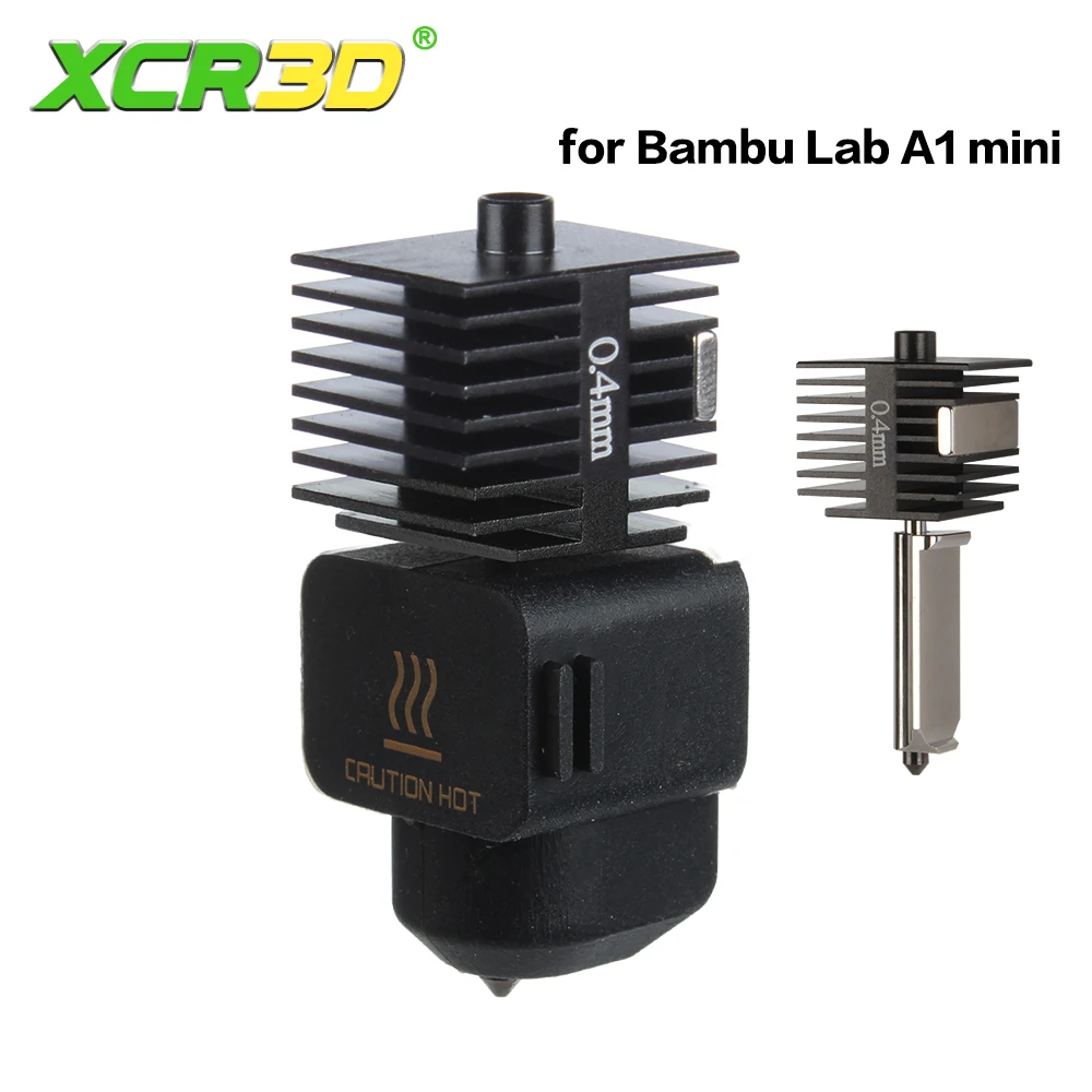 Parti Della Stampante 3D 0.2/0.4/0.6/0.8Mm Per Bambu Lab A1 Mini Hotend Kit Sostituire L'Ugello In Acciaio Temprato Hot End Per Bambulab A1 Bamboo