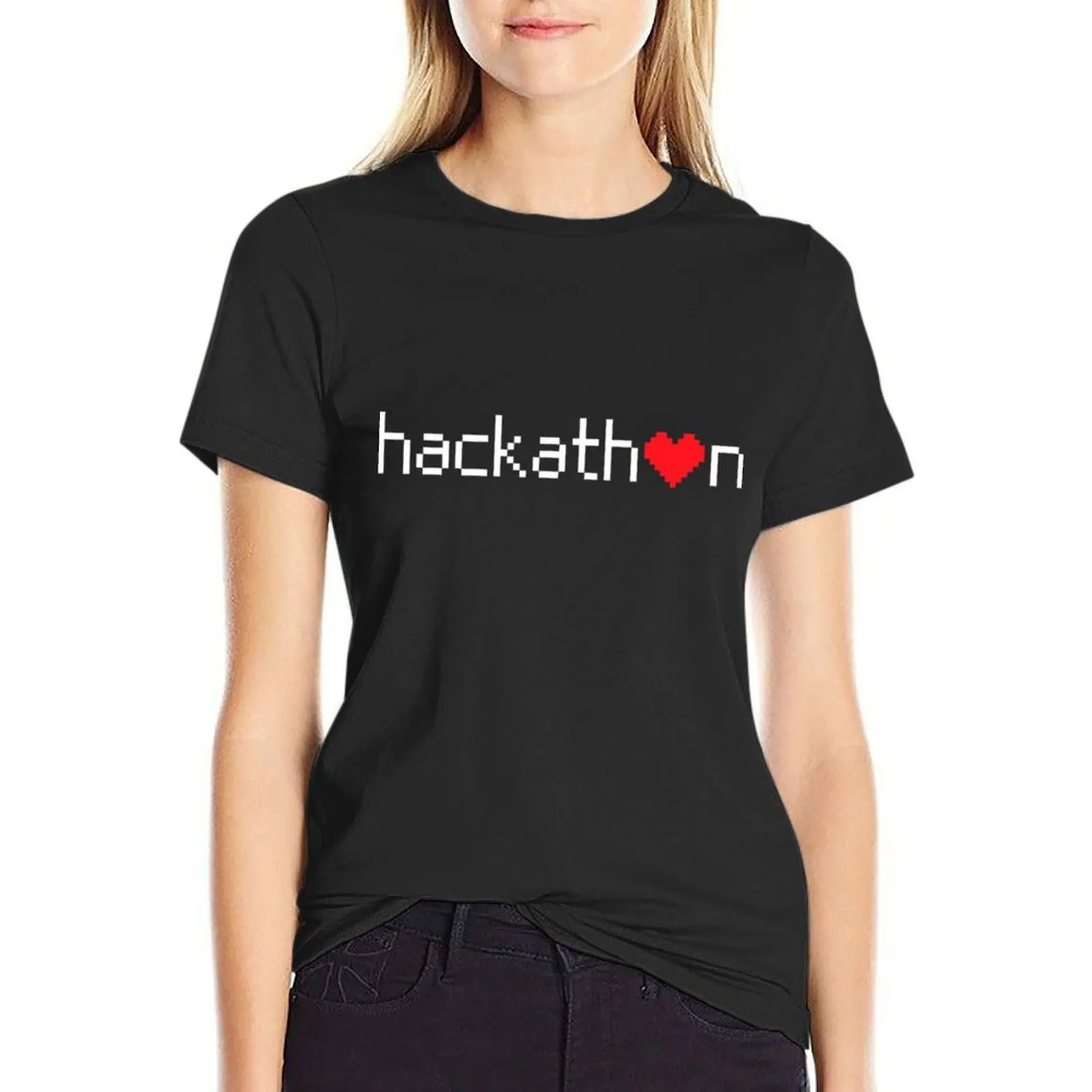Hackathon T-Shirt heavyweights sports fans tees graphics Women's clothing