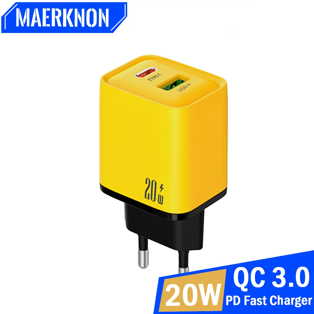 

Сетевое зарядное устройство MAERKNON с USB-портом и поддержкой быстрой зарядки