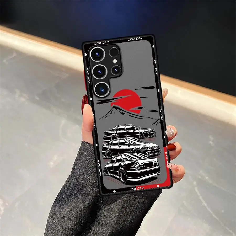 Japanese Drift Car Red Sun Phone Case Cover