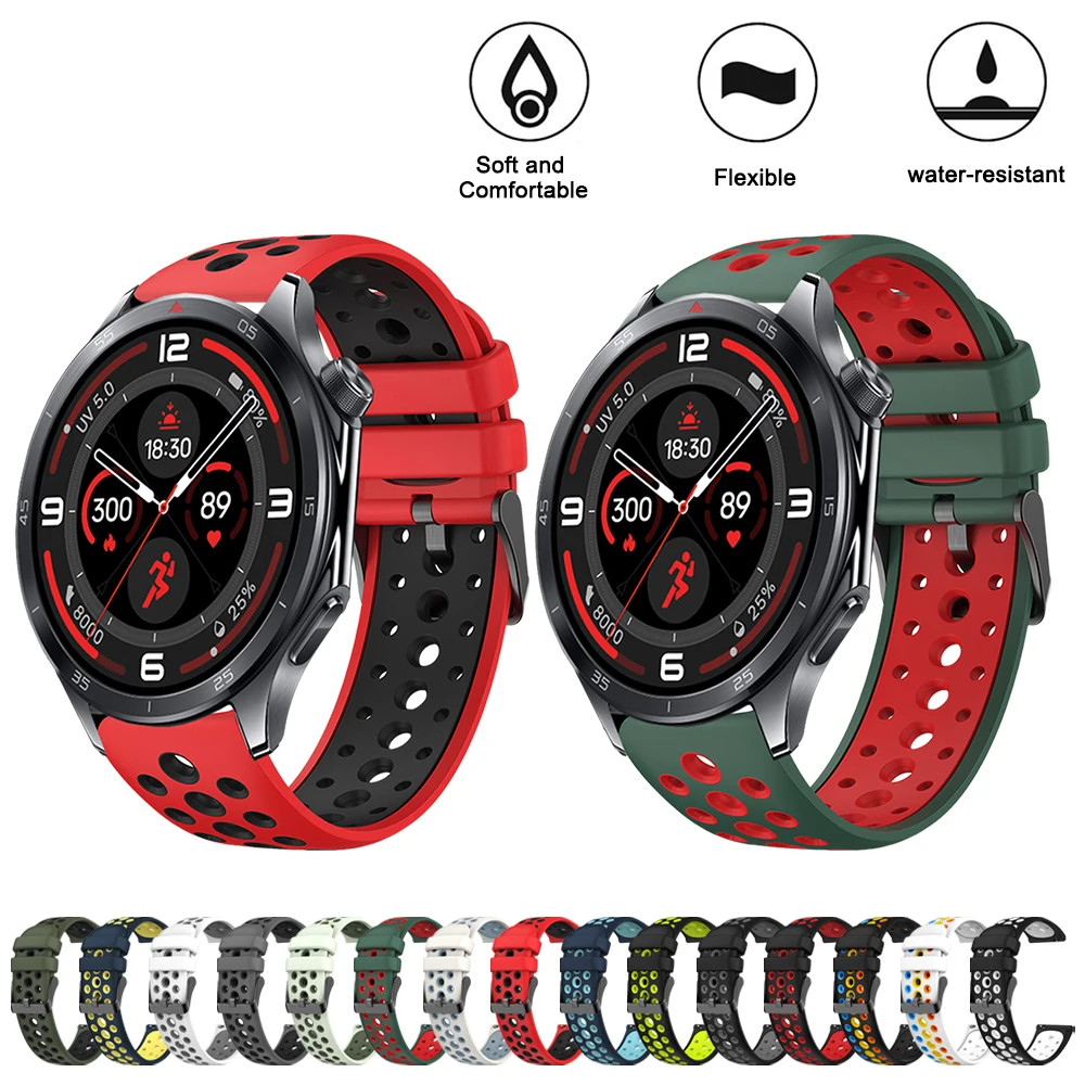 Two-Tone Breathable Strap, 22mm, Soft Bracelet